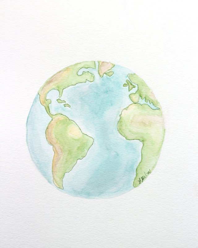Планета земля рисунок