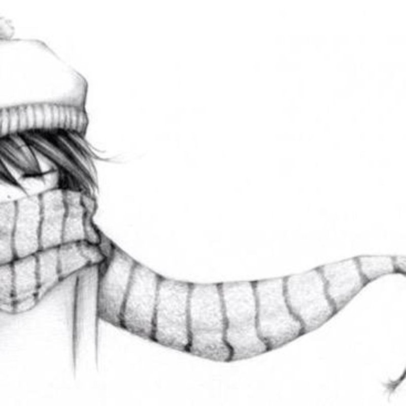 Шарфик для срисовки