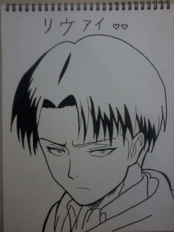 Атака титанов Леви нарисовать