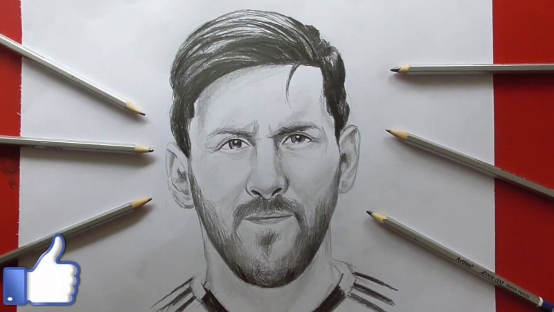 Скетч Лионель Месси