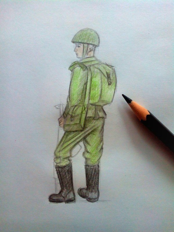 Рисунок солдату