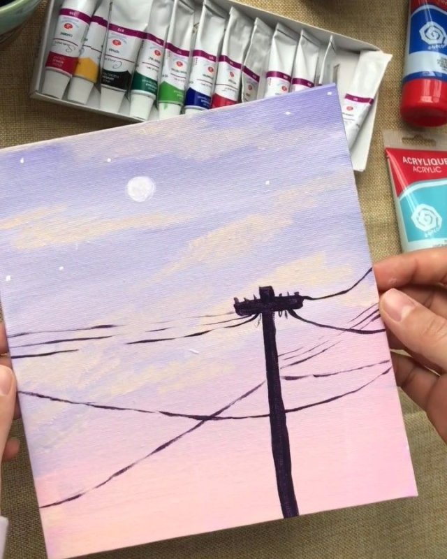 идеи для рисунков акрилом