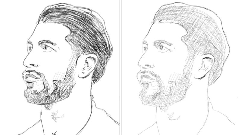 месси карандашом