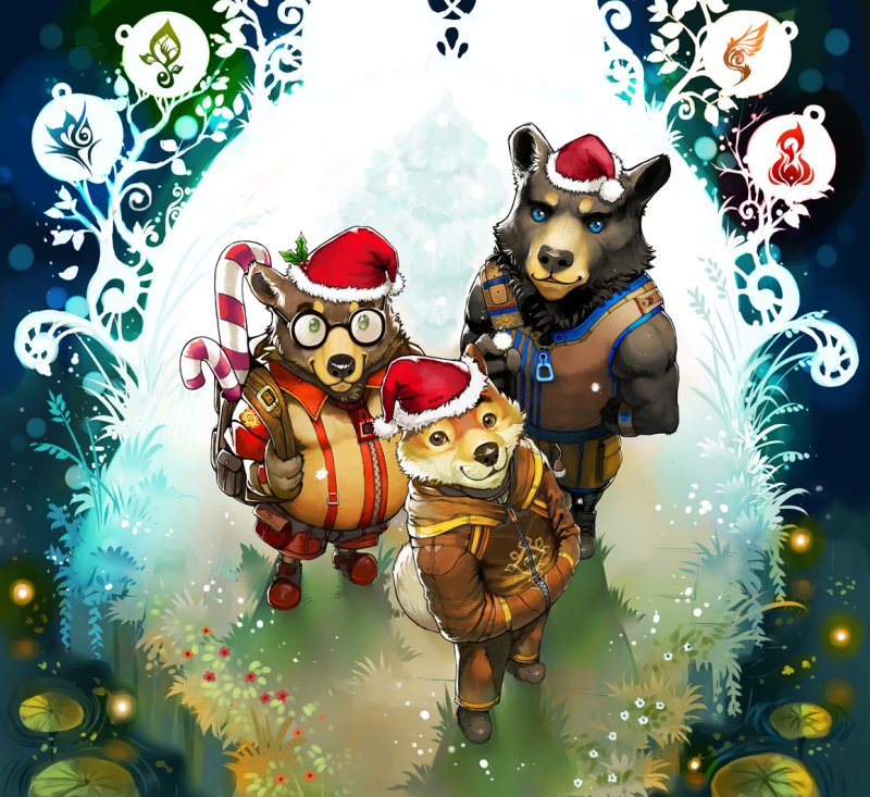 Новогодний арт игры