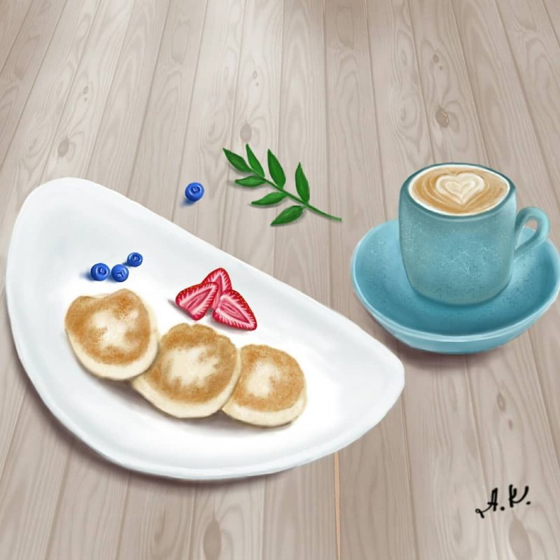 сырники рисунок