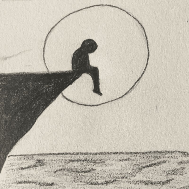 срисовки одиночество