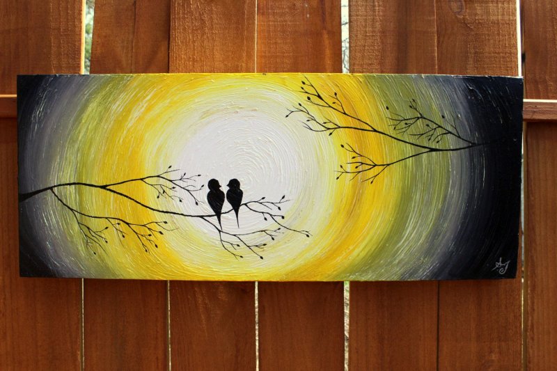 картина акрилом на холсте