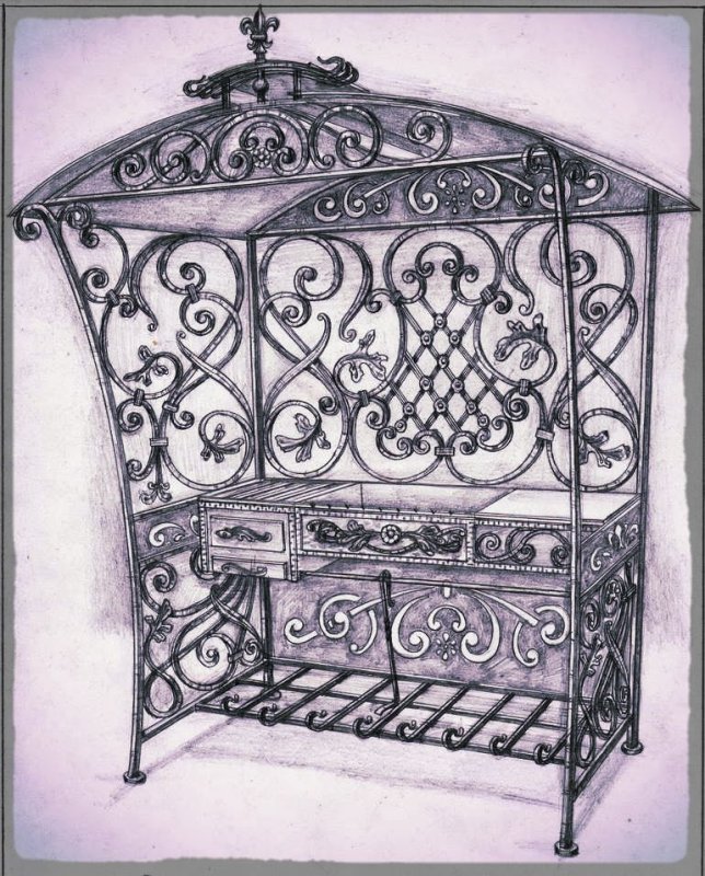 Мангал узорный