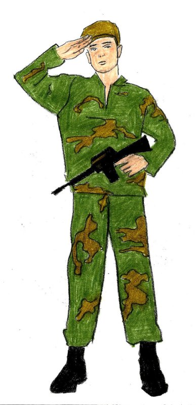 Рисунок солдадату