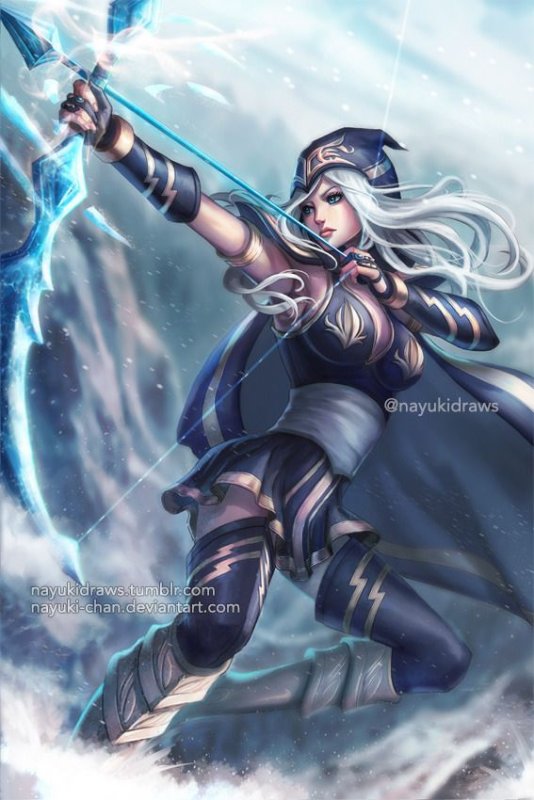 Ashe lol Art