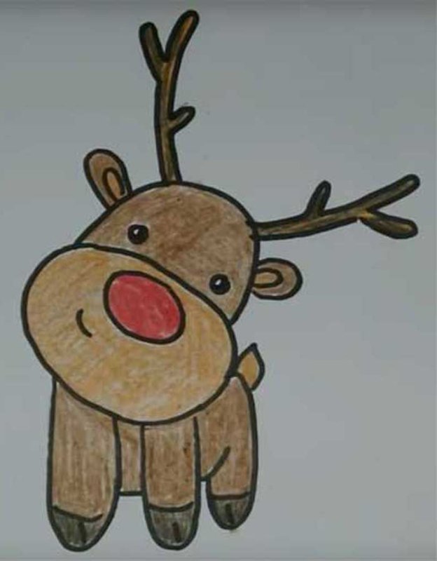 Новогодний олень