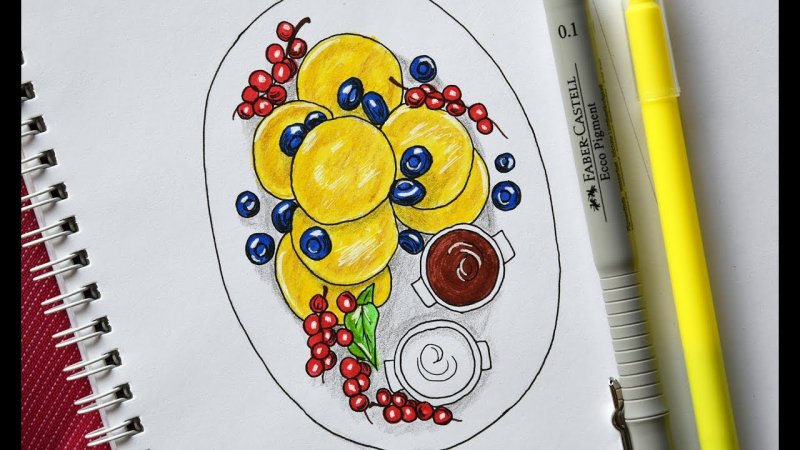 Лёгкие рисунки фломастерами