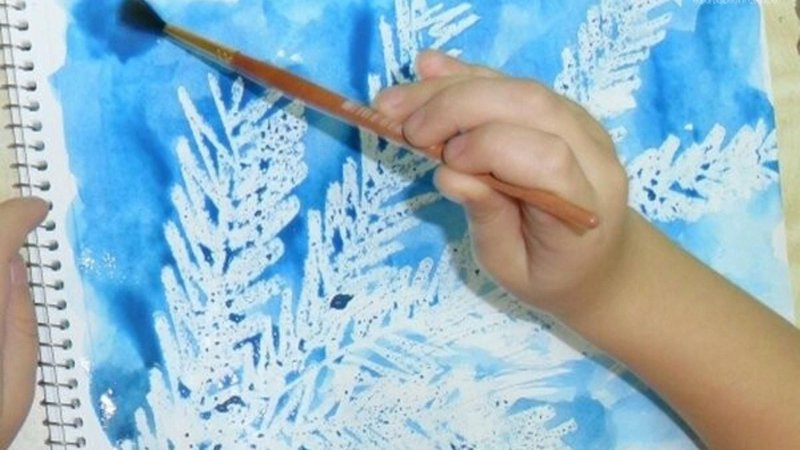 рисование морозные узоры