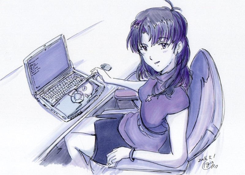 Misato and Pen Pen