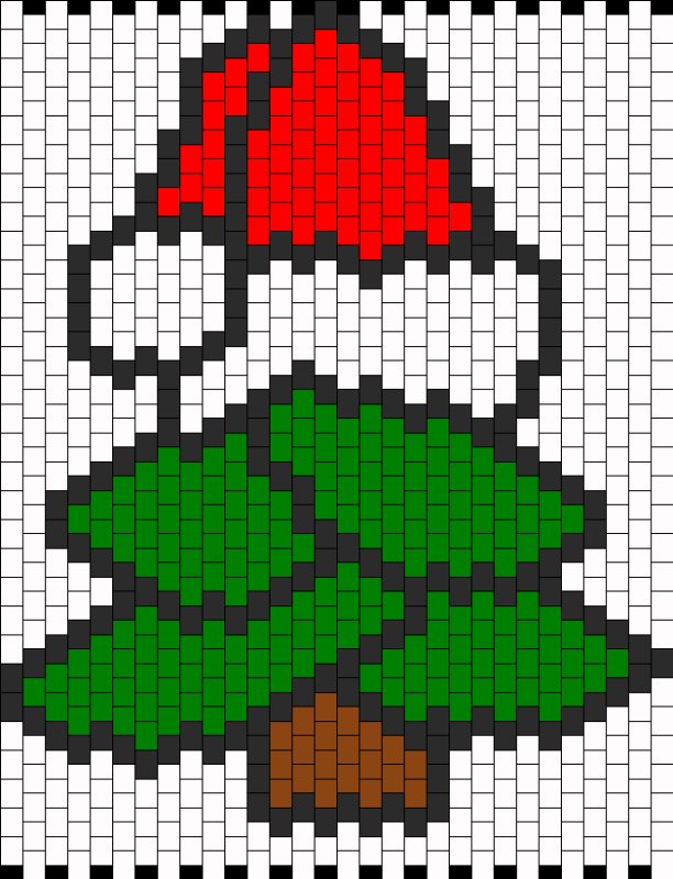 Рисунки по клеточкам новогодние