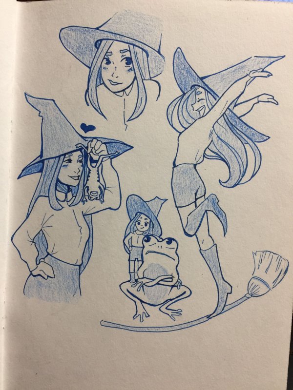 Ведьма для рисования