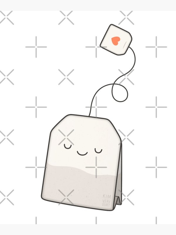 Чайный пакетик для срисовки