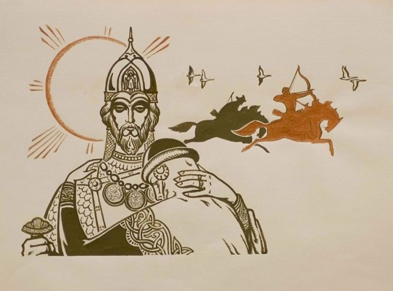 Князь Игорь Святославович рисунок