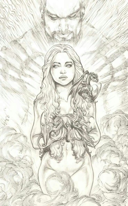 Раскраски игра престолов Дейенерис