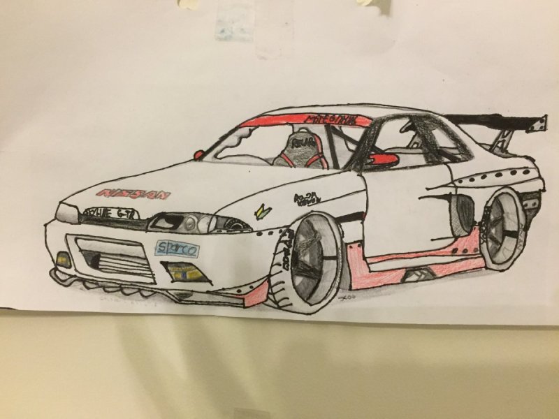 рисунок дрифт машины