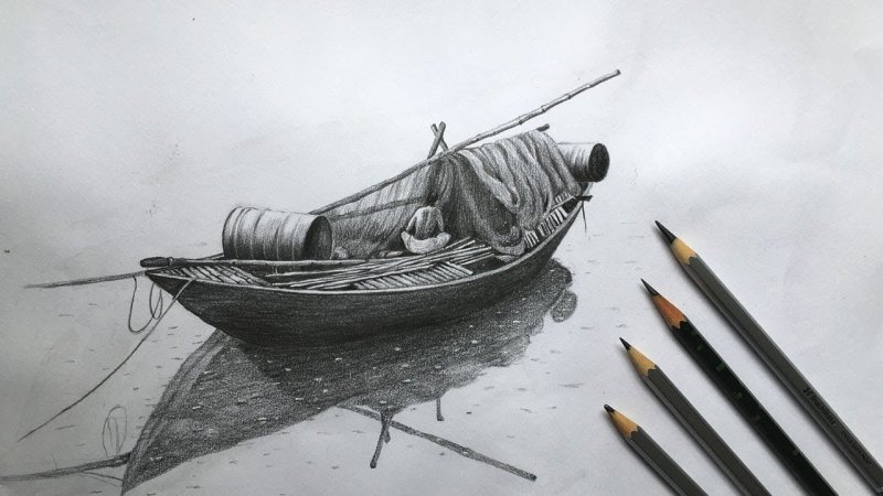 Нарисовать лодку